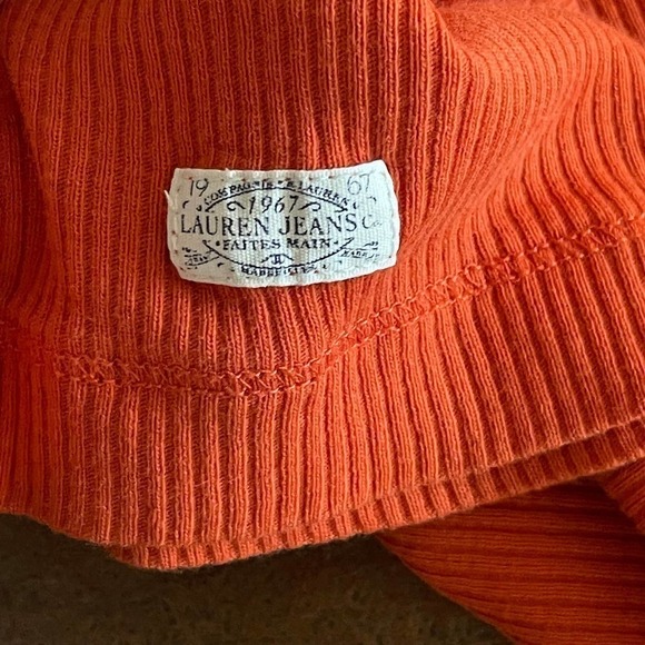 Lauren Ralph Lauren Women's Orange Cotton Blouse XL - Picture 5 of 7